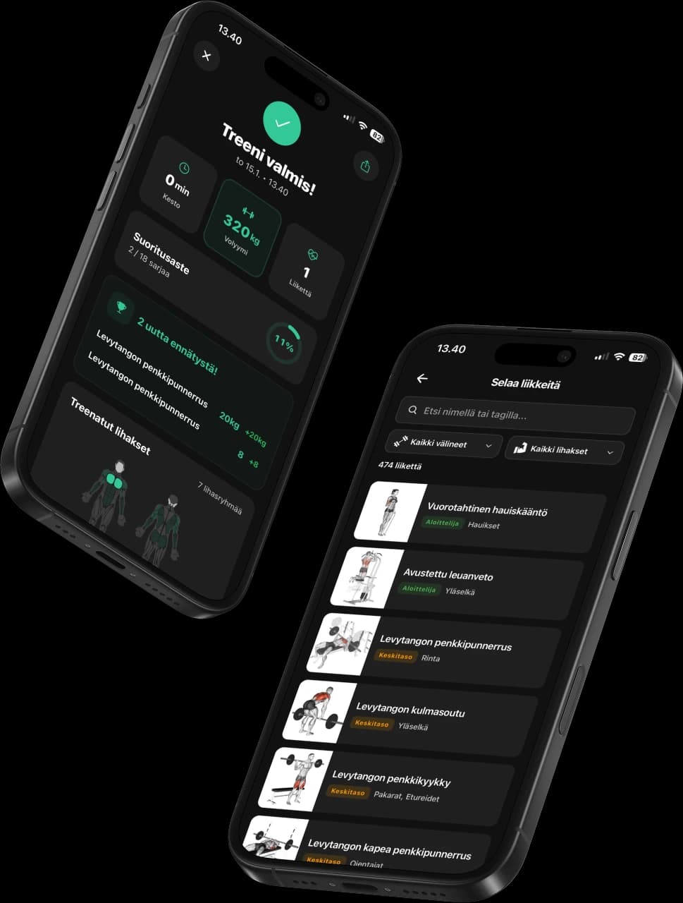 AI workout plan - Tsemppi AI creates a personalized training program